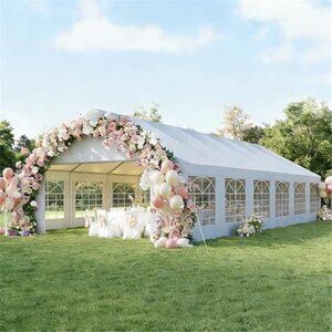 Aoxun 20x40 Party Tent Canopy for Weddings Waterproof Event Tent